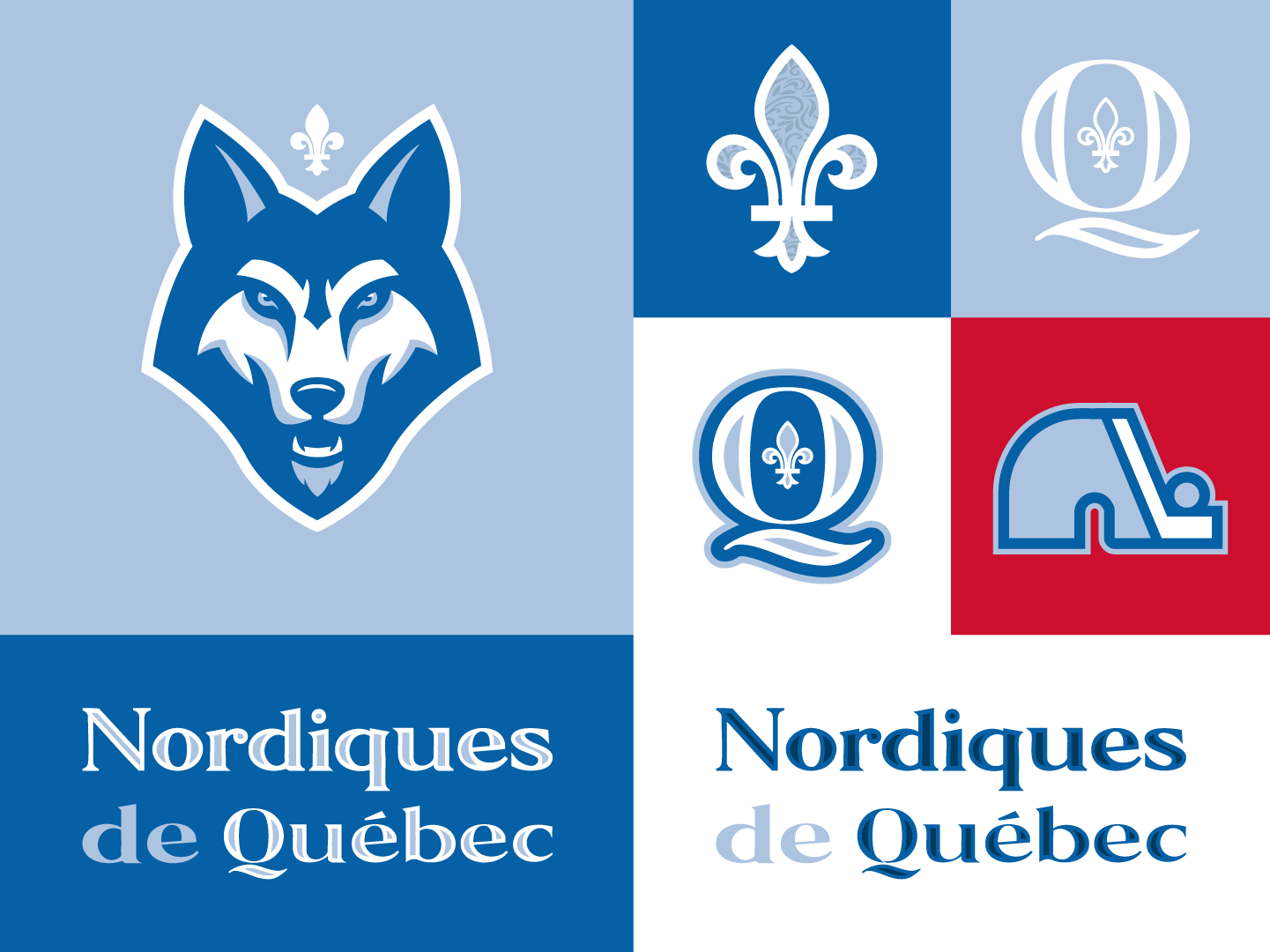 Quebec Nordiques NHL Expansion branding design esports logo hockey illustration logo mascot logo nhl nordiques quebec sports branding sports logo