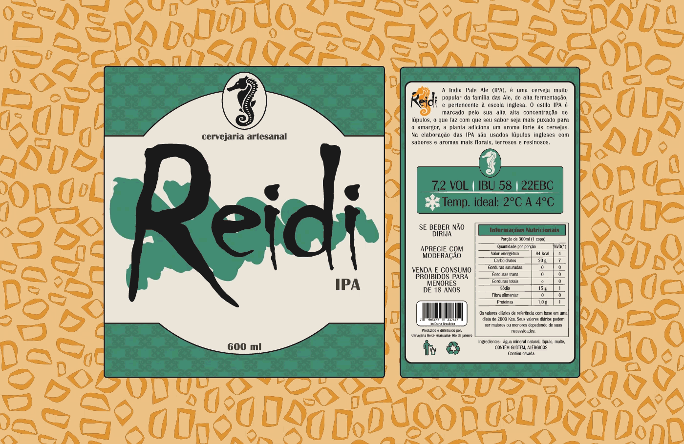 Rótulos cervejaria Reidi branding design de embalagens graphic design identidade vidual logo