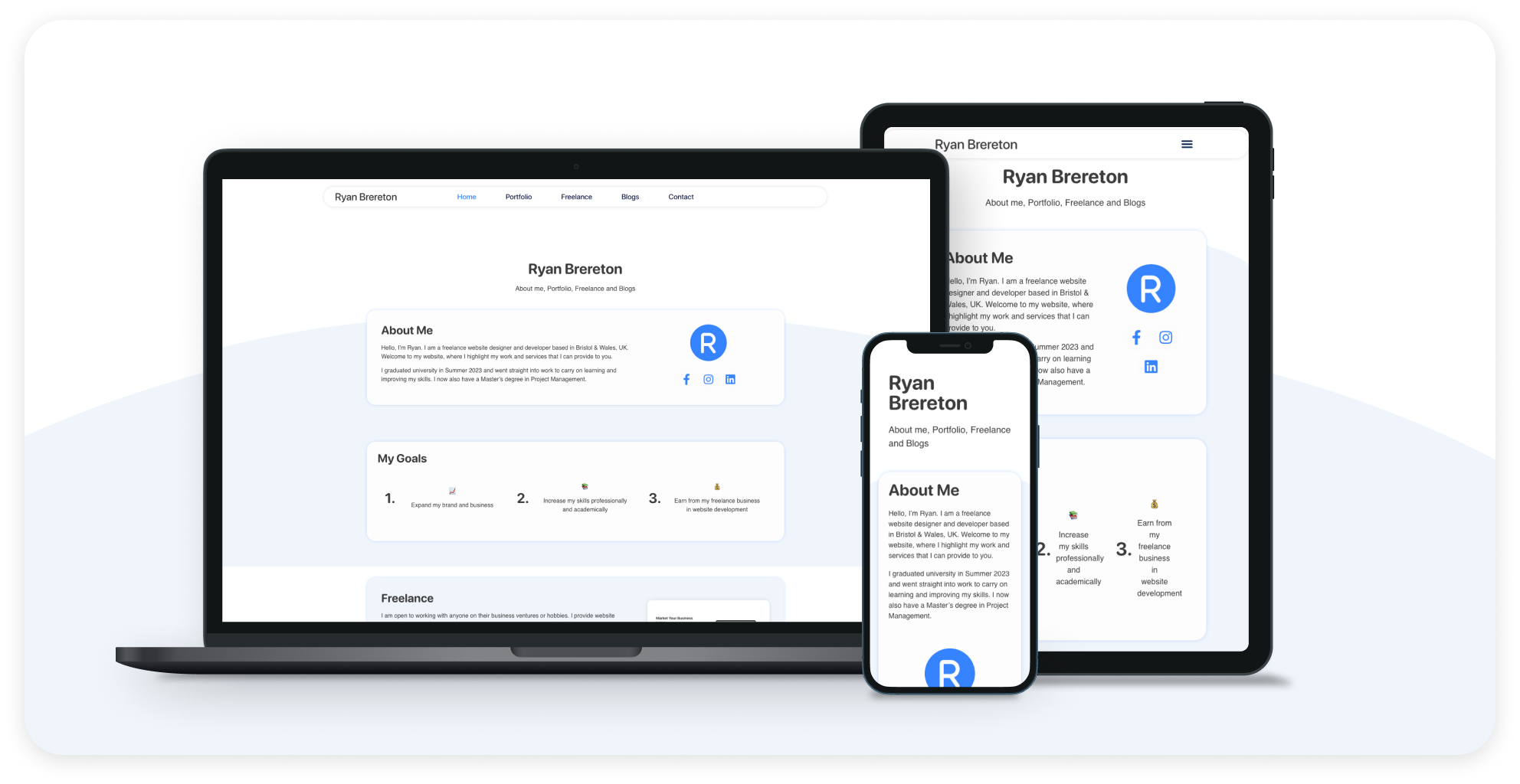 Portfolio Website branding freelance porfolio ui website design website development