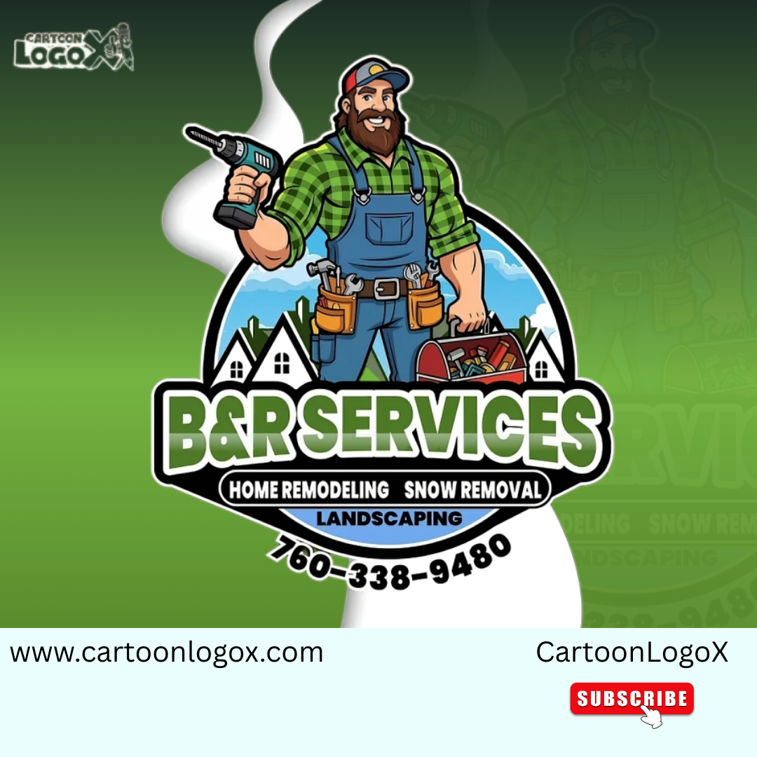 Home Remodel | B&R Services Full Branding Package | CartoonLogoX brand identity design branding business branding business card cartoonlogox design portfolio door hanger dribbble design fb cover fb post flyer design graphic design landscaping branding letterhead design logo mascot logo t shirt design yard sign