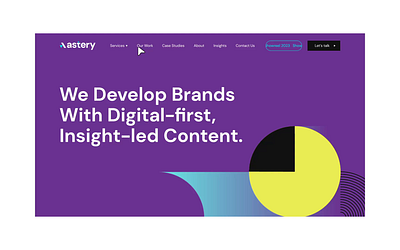 Creative Agency Landing Page Design animation branding design graphic design illustration logo typography ui ux vector