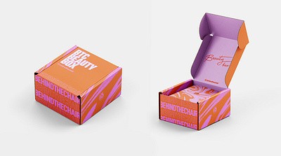 Monthly Subscription Beauty Box adobe illustrator adobe photoshop art direction graphic design hair branding logo package design package mockup subscription box typography