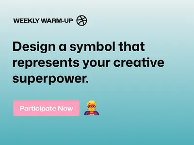 Design a Symbol that Represents Your Creative Superpower 🦸 community creative creative superpower creativity design dribbble dribbbleweeklywarmup illustration logo prompt superhero superpower weekly warm up