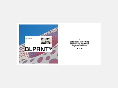 The Blueprint - Footer 04 component library hero sections minimalism web design webflow