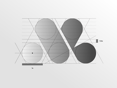 M/V - Grid grid identity logo m and v monogram mv mv grid ratio