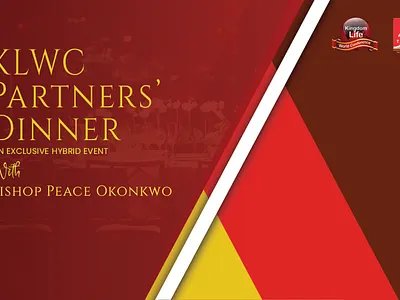 KLWC Dinner Banners branding design event graphic design logo typography