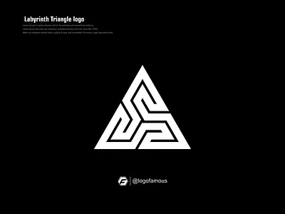Labyrinth Triangle logo Design Idea design idea labyrinth logo logofamous logoforsale logogames logoinspirations sss ssslogo triangle