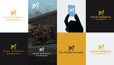 Handwritten Monogram for Wellness & Meditation App brandidentity branding gold handwritten logo logodesign luxury meditation mindful mindfulness minimal mlogo moments monogram personalbrand relaxation script spa wellness yoga