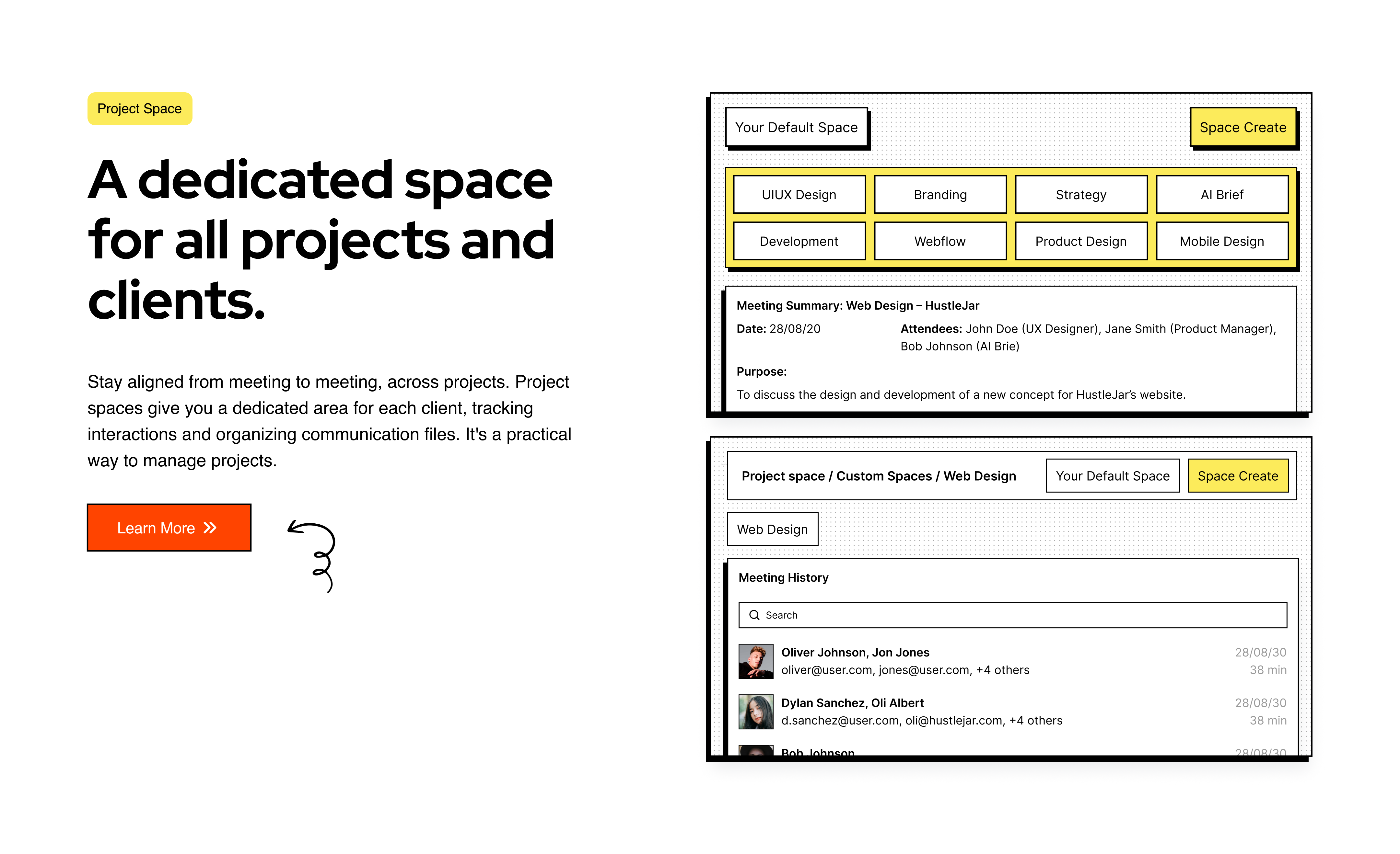 Example of Landing Page Design & Development