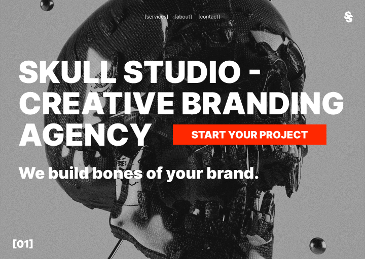 Skull Studio - Creative Branding Agency by iwasborninamerika on Dribbble