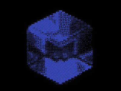 Exploring dithering effect animation motion graphics ui