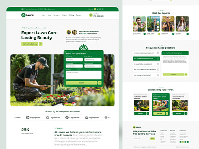 Landscaping Business Website Design branding customize landscaping business design gardendesignwebsite homepage illustration landing landing page landscape design landscapearchitecture landscaping art design landscaping business landscapingservices lawn care lawn care business outdoorliving ui uiux web design website