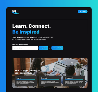 UX Talks website (uxtalks.io) design ui ux web