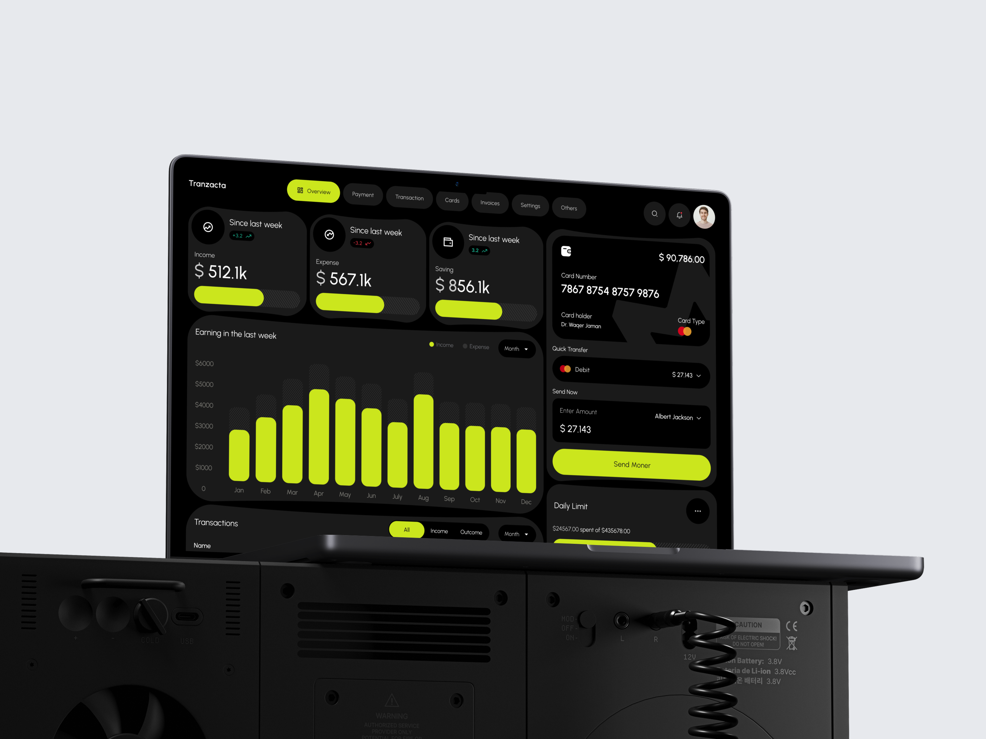 Tranzacta - Finance Dashboard analytics dashboard banking ui dark ui data visualization finance app finance dashboard financial analytics fintech design modern dashboard money management neo banking oripio payment dashboard product design saas dashboard transaction dashboard ui components ui design ux design web design