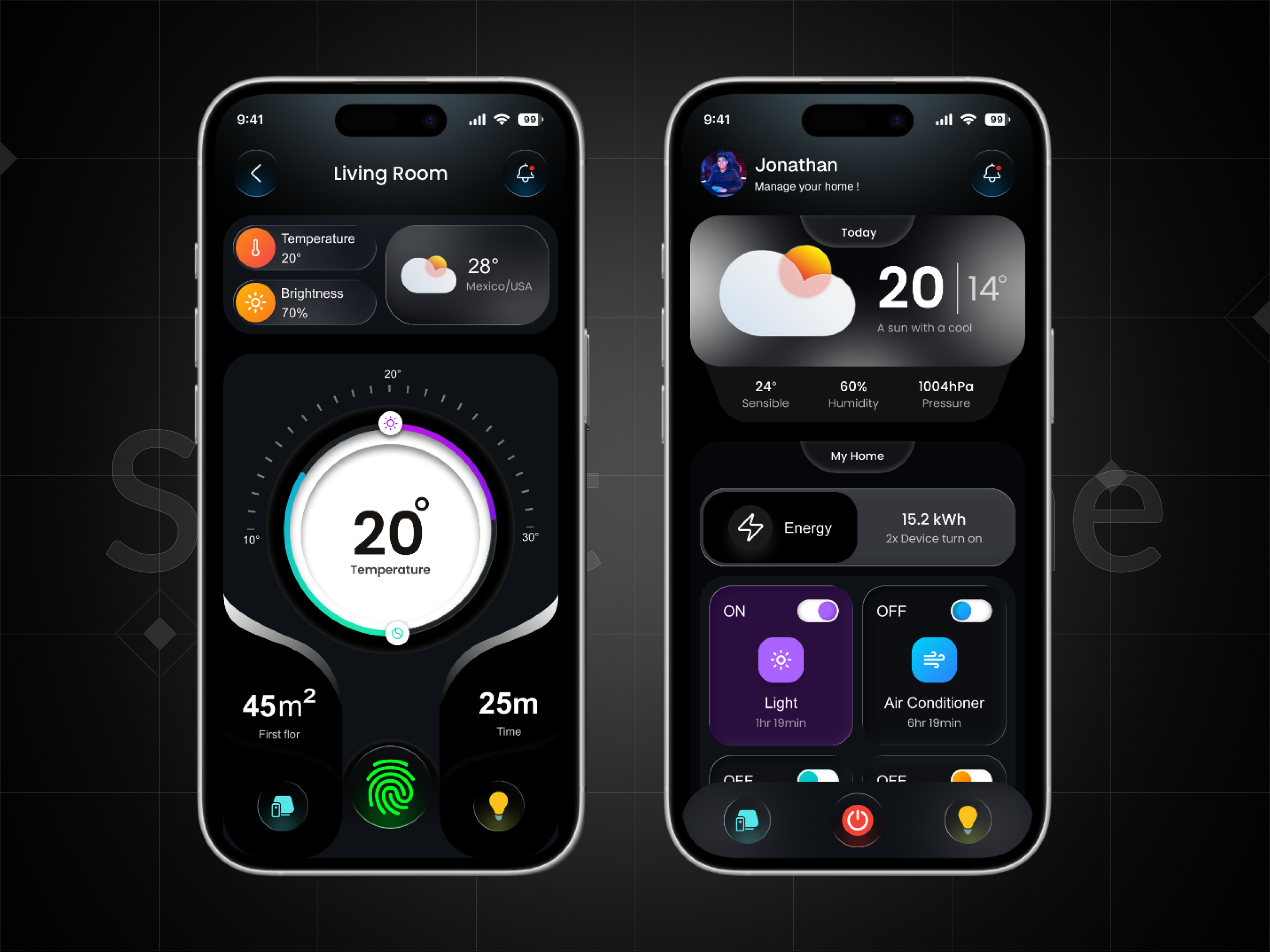 Smart Home Control Mobile App ai streaming app app design apple ui design automation glass effect home automation home control home control app ios app liquid glass mobile app product design sas security app smart devices smart home smart living smart technology software