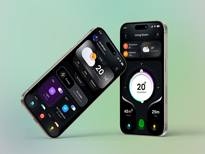 Smart Home Control Mobile App ai streaming app app design apple ui design automation glass effect home automation home control home control app ios app liquid glass mobile app product design sas security app smart devices smart home smart living smart technology software