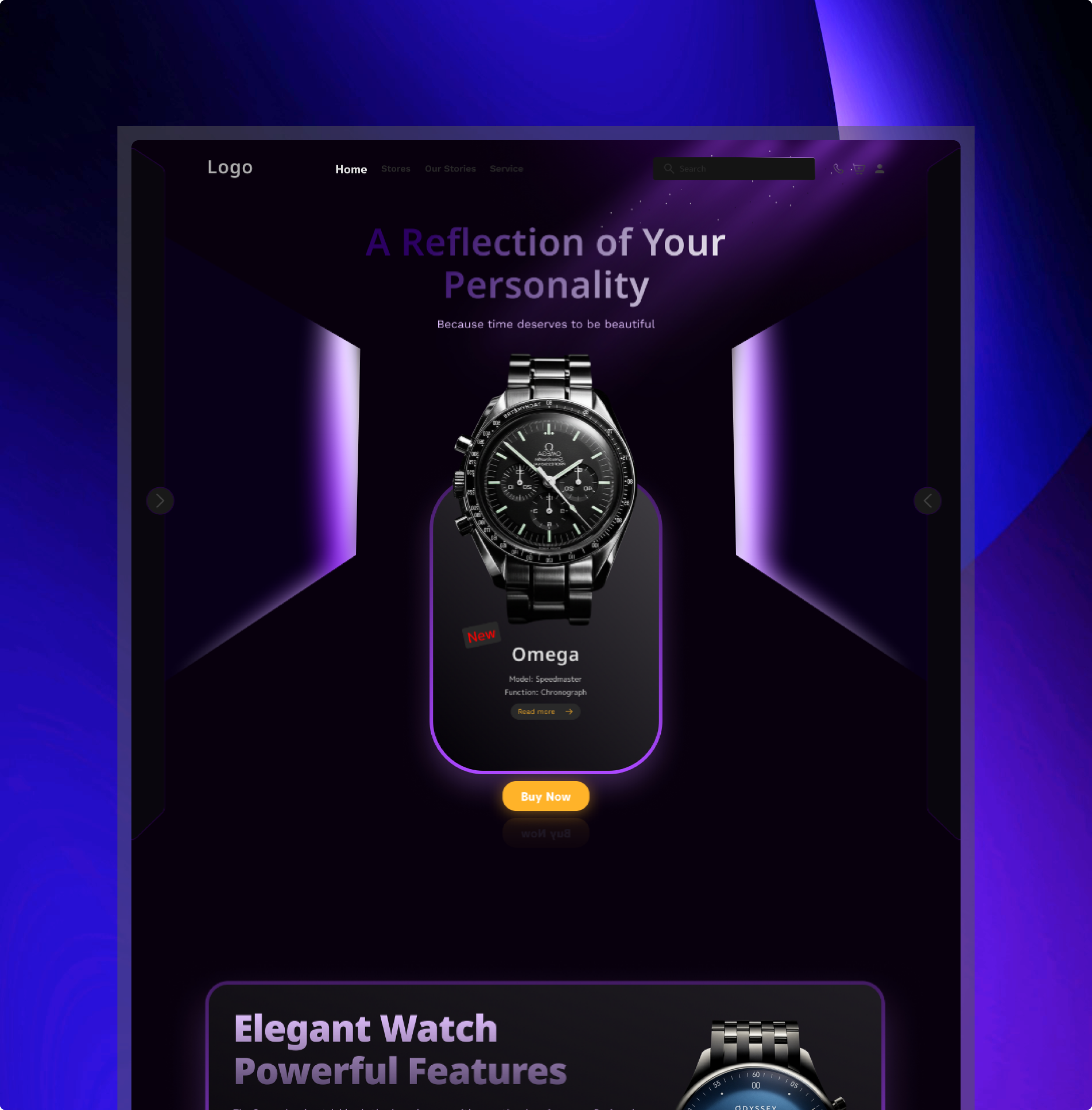 Hand watch website UI landing page luxury watch modern ui premium design product website watch watch brand watch design