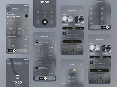 Fitness App Design Concept app design app ui daily activity design fitness fitness app fitness mobile app gym app ios mobile mobile app design mobile app ui mvp product design react native tracking app ui design user interface ux design workout app