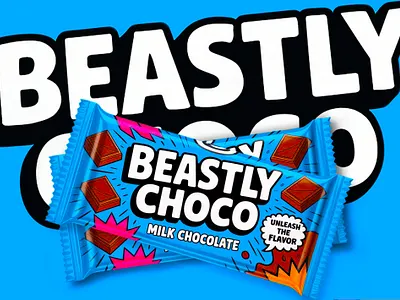 Beastly Choco - Chocolate Bar Packaging Design chocolate chocolate bar chocolate bar design chocolate design chocolate label chocolate label design chocolate packaging chocolate packaging design chocolate packet design chocolates food label food label design food packaging food packaging design label label design packaging packaging design product label snacks packaging