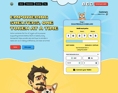 Meme Coin Token Website meme meme coin meme coin landing page meme coin template meme coin website meme token meme token website presale web design