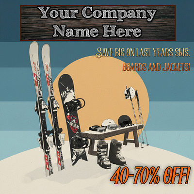 Ski and Board Company Advertisement