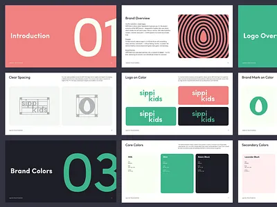 sippi Kids - Brand Guidelines beverage brand guidelines branding creative drink droblet energy geometric healthy hydration kids letter logo logo design modern nutrition visual identity water