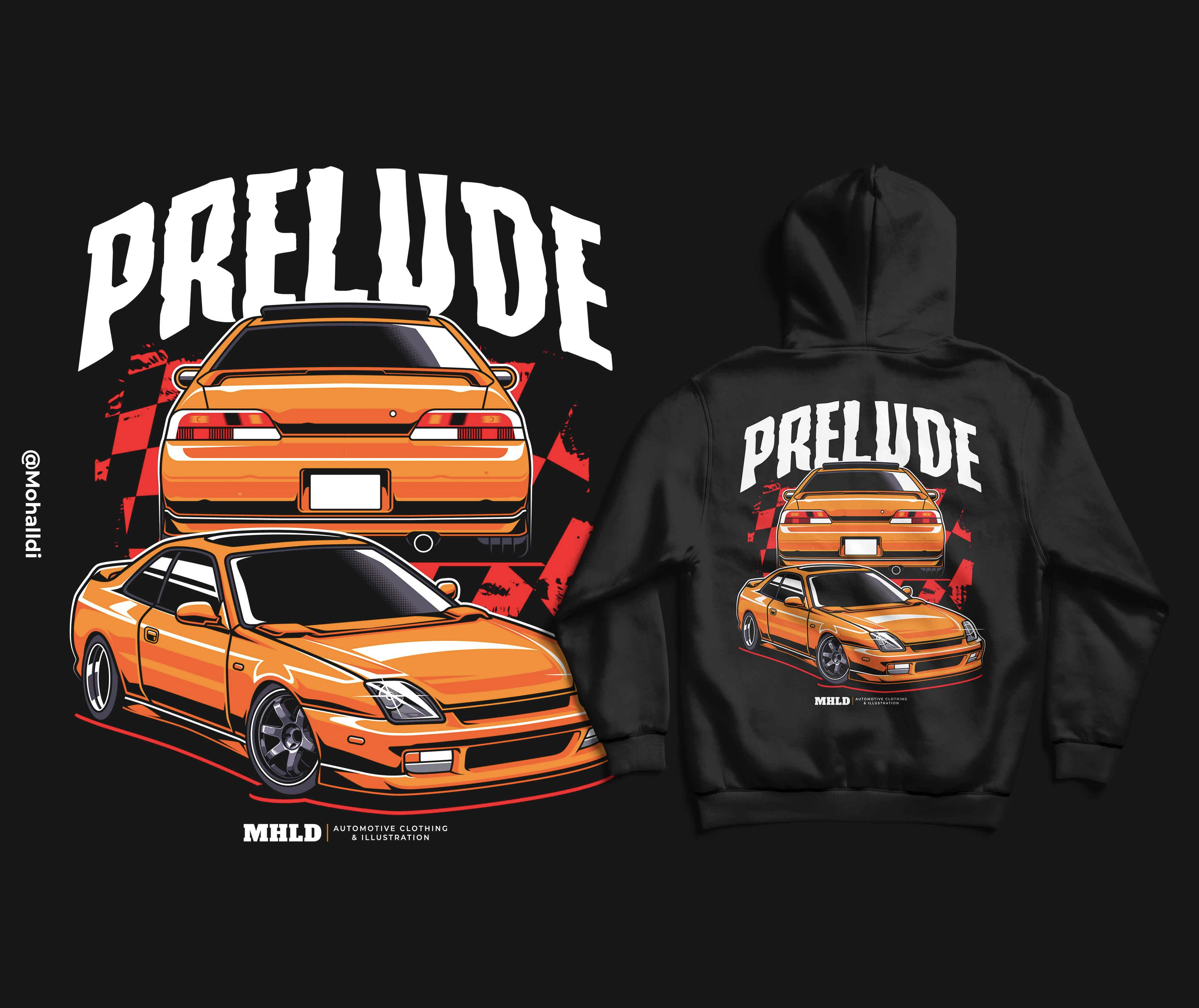 Honda Prelude Design automotive automotive design automotive drawing automotive illustration car design car drawing car illustration car poster car tshirt jdm sport car vehicle