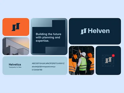 Helven-Real Estate Logo & Brand Design. architecture logo brand design brand identity branding building logo construction construction logo house logo logo logo design property logo real estate