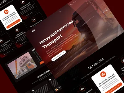 Logistics Website Design delivery logistics logistics company logistics company website logistics service logistics support logistics website transport transportation transportation landing page