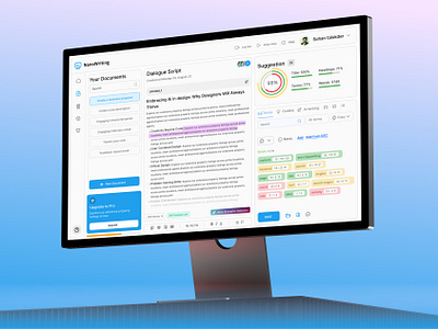 AI Content Writing Dashboard UI/UX Design admin ai article ai dashboard ai writing dashboard analytics chart clean component content writing dashboard copy writing dashboard dashboard dashboard design data visualization modern dashboard product design saas dashboard saas design task dashboard ui uiux design