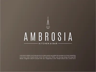 AMBROSIA Logo 3d animation branding design graphic design illustration logo motion graphics ui vector