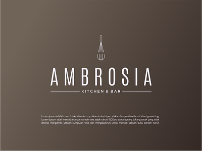 AMBROSIA Logo 3d animation branding design graphic design illustration logo motion graphics ui vector
