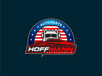 HOFFMANN Motorsports Logo 3d animation branding design graphic design illustration logo motion graphics ui vector
