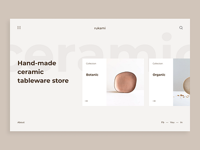 Сeramics online store design ui ux