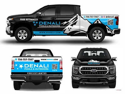 DENALI Car Wrap Design 3d animation branding design graphic design illustration logo motion graphics ui vector