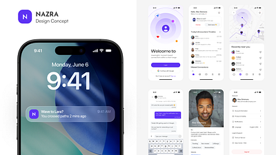 NAZRA Mobile App Design 3d animation branding design graphic design illustration logo motion graphics ui vector
