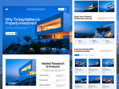 Property Investment Landing Page - Propora branding design figma graphic design illustration logo propert property investment property investment website ui property website design real esate website design real estate real estate landing page typography ui ux vector