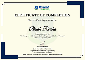 Workshop Certificate - Canva by Meher Durdana Khan Raisa on Dribbble