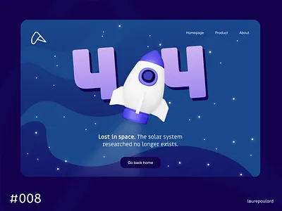 Daily Ui 008 - 404 3d 404 dailyui design figma graphic design illustration page purple rocket space ui