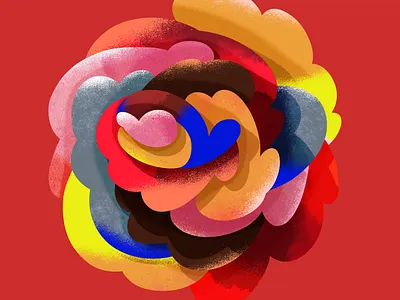 Cluster Bloom 3d artwork design graphic design illustration