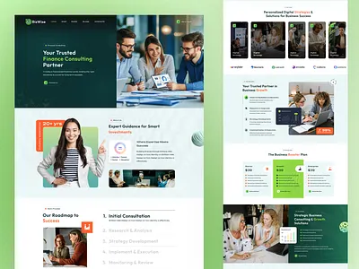 BizWise - Business Consulting Website graphic design ui