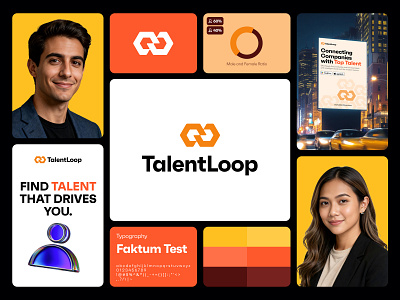 Talentloop Branding Concept bento branding bento design brand identity design creative branding ecommerce branding fintech branding graphic design job searching branding logo branding development logo concept design logo design meditech branding modern branding design saas branding social media post design talent hiring branding tech branding techwitpro web branding design
