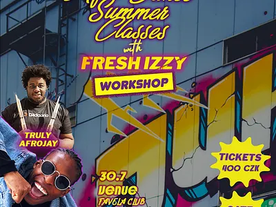 Izzy Afro Dance Summer Classes design graphic design instagram social media summer