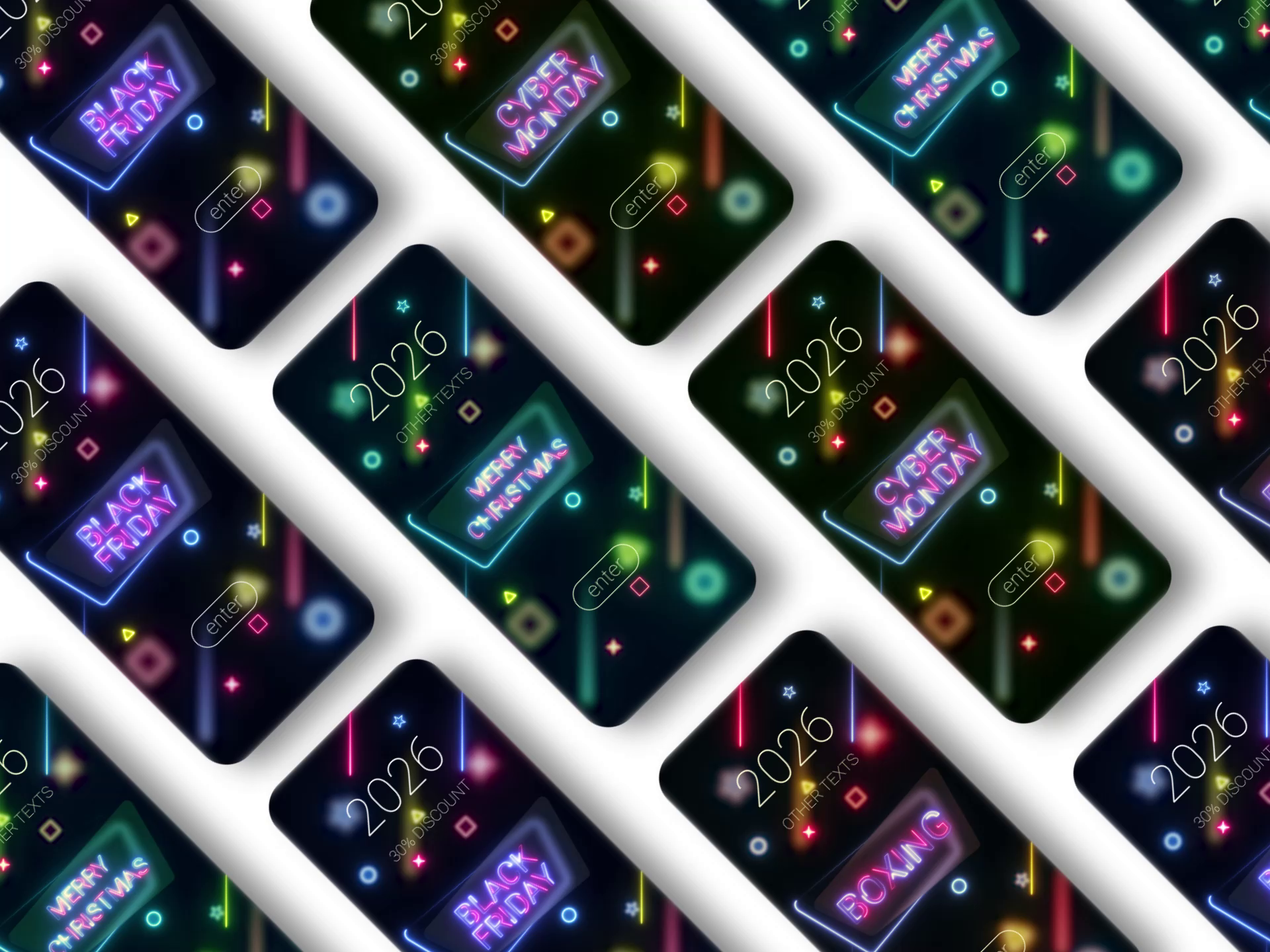 Example of Interactive Digital Posters & UI Design