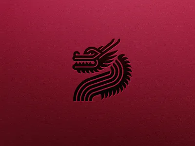 Dragon beast branding creature design dragon east epic fantasy graphic design icon illustration line art logo logo design minimalist mythical vector
