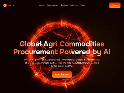 AI-Powered Agri Commodities Procurement Platform agritech sourcing platform ai power ai power design ai power interface ai power ui ai power website ai powered ai sourcing tool data intelligence platform web design