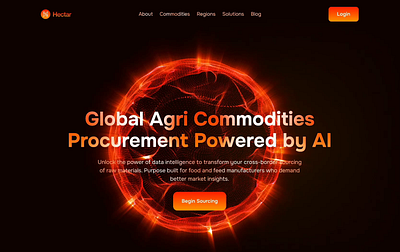 AI-Powered Agri Commodities Procurement Platform agritech sourcing platform ai power ai power design ai power interface ai power ui ai power website ai powered ai sourcing tool data intelligence platform web design