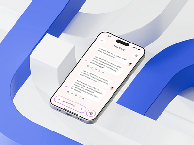AI Chatbot Mobile App - Text Chat Screen ai agent ai app design ai assistant ai assistant mobile app ai chatbot ai chatbot design ai chatbot mobile app ai design ai mobile app ai saas ai saas mobile app ai tool ai tool mobile app ai ui design ai uiux chatbot design figma mobile app mobile app design ui design