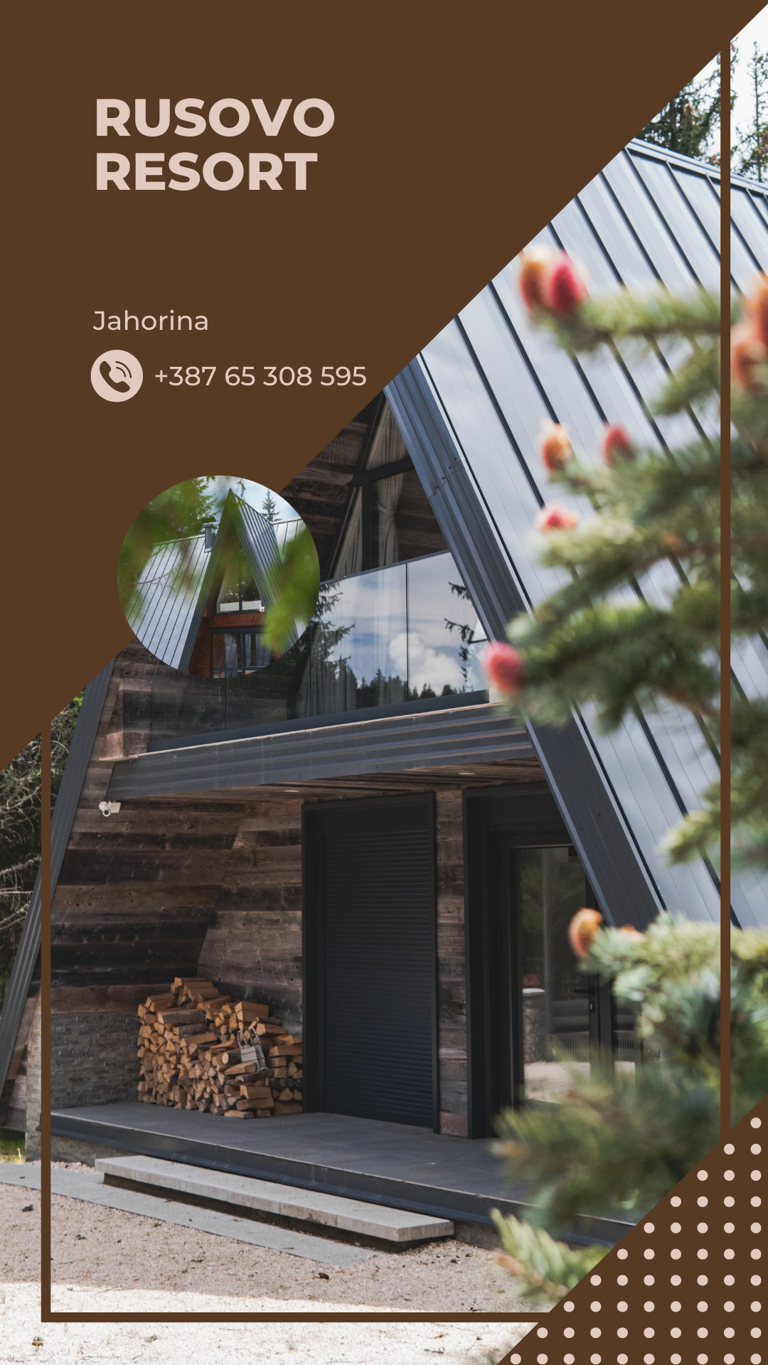 RUSOVO RESORT Design canva figma graphic design photoshop