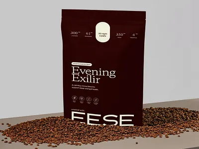 Evening Elixir Packaging Pouch Design Premium Wellness Branding branding design cocoa drink packaging creative packaging design elegant packaging design evening elixir packaging food pouch mockup health product packaging illustration minimal packaging design modern packaging modern wellness branding nutraceutical packaging design packaging concept packaging design packaging inspiration premium pouch design product packaging supplement packaging wellness pouch design